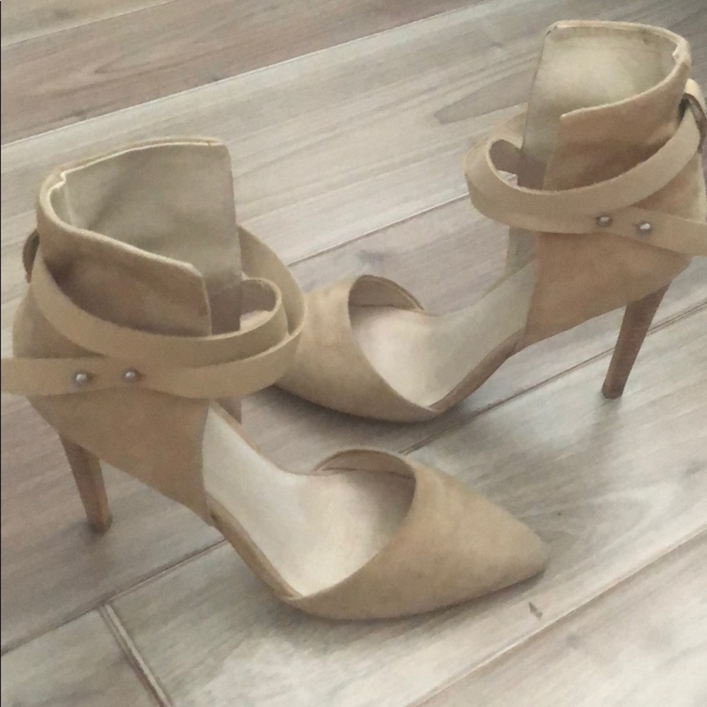 Joe’s Jeans Tan Heels.
